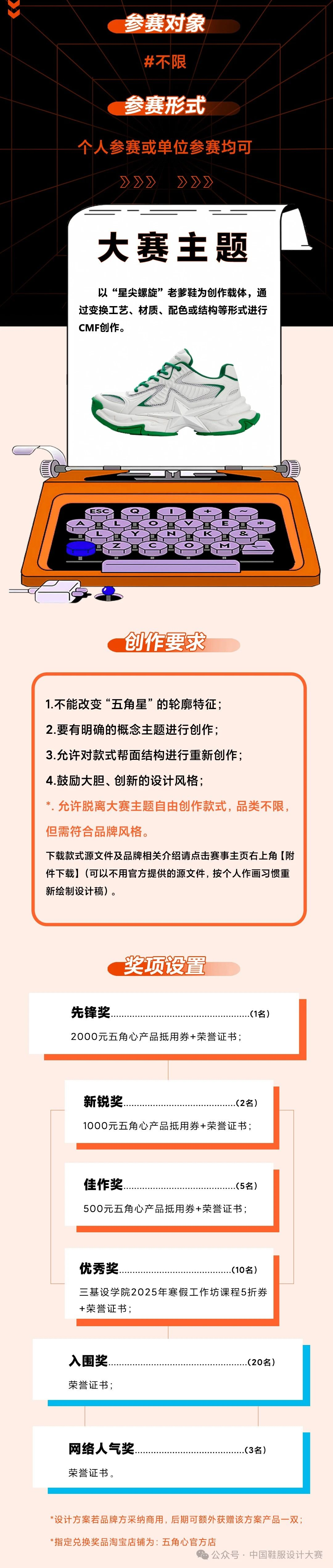 图片[2]-2024五角心首届潮鞋CMF设计大赛-设擂台-设计比赛信息平台|赛事征集·赛程查询·比赛资讯