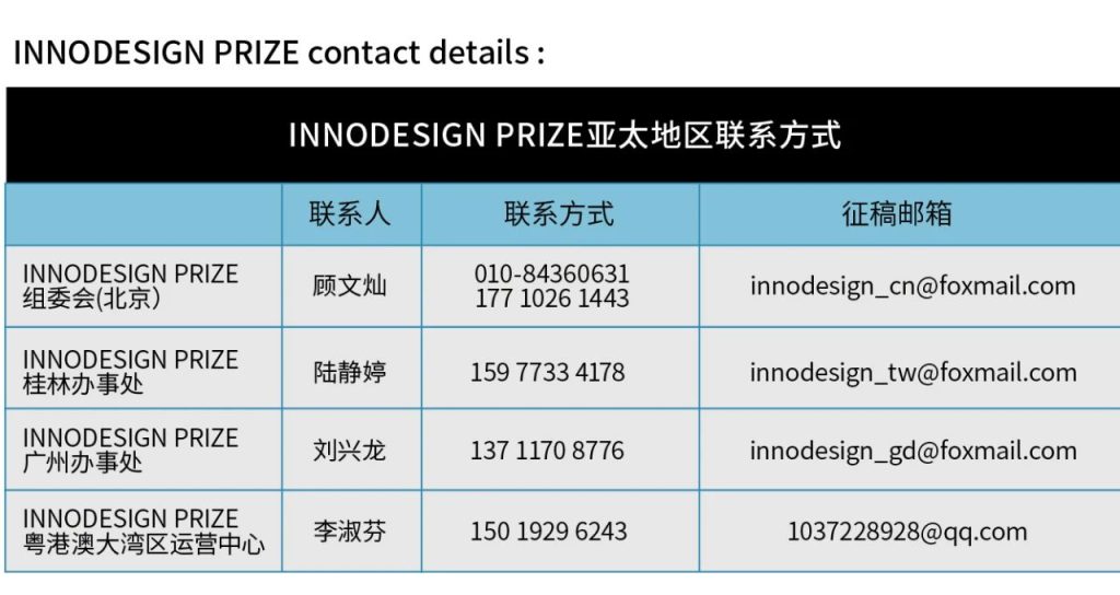 图片[33]-2024年第十一届INNODESIGN PRIZE全球创新设计大赛-设擂台-设计比赛信息平台|赛事征集·赛程查询·比赛资讯
