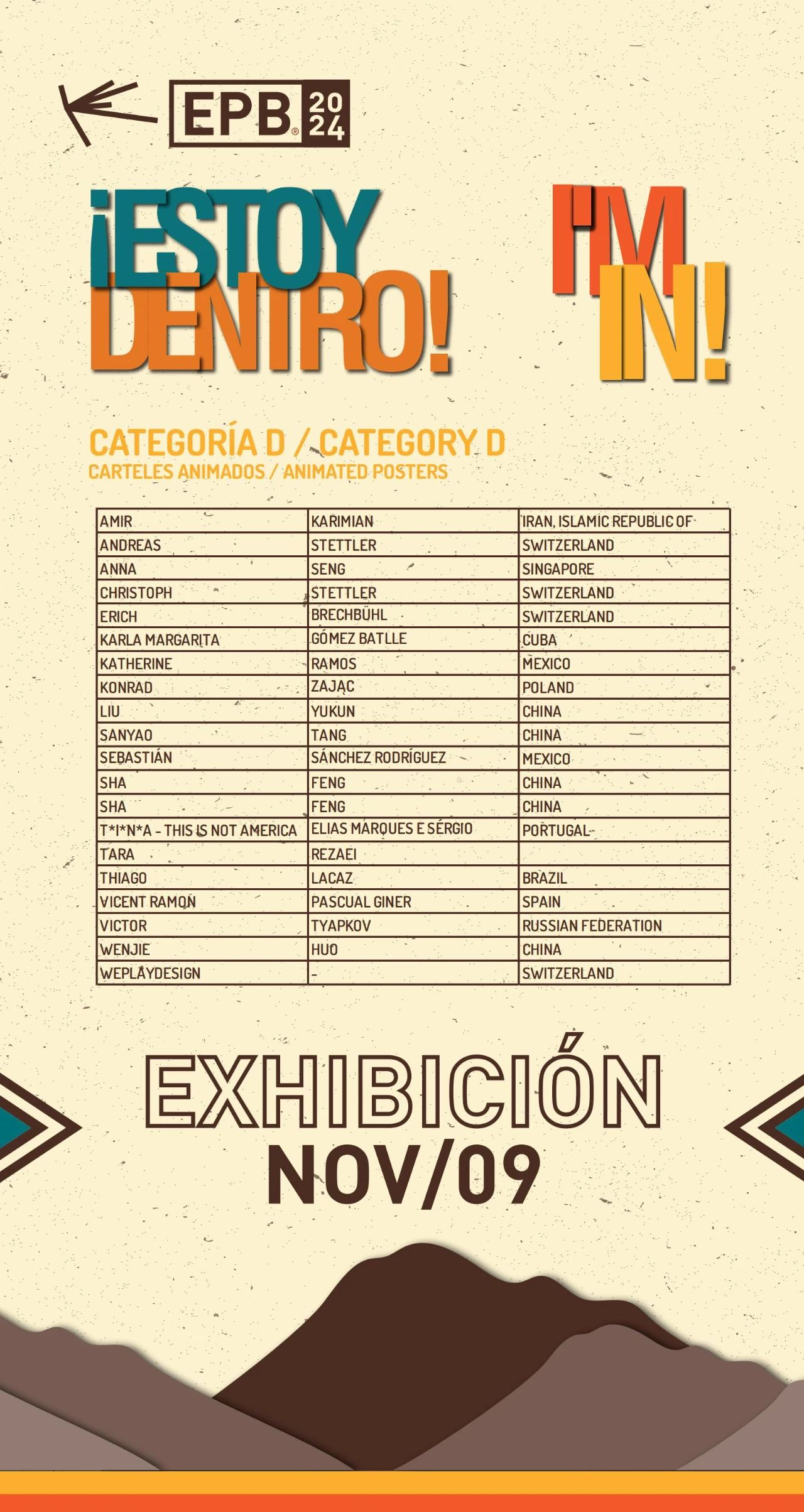 图片[5]-2024厄瓜多尔国际海报双年展入选名单-设擂台-设计比赛信息平台|赛事征集·赛程查询·比赛资讯