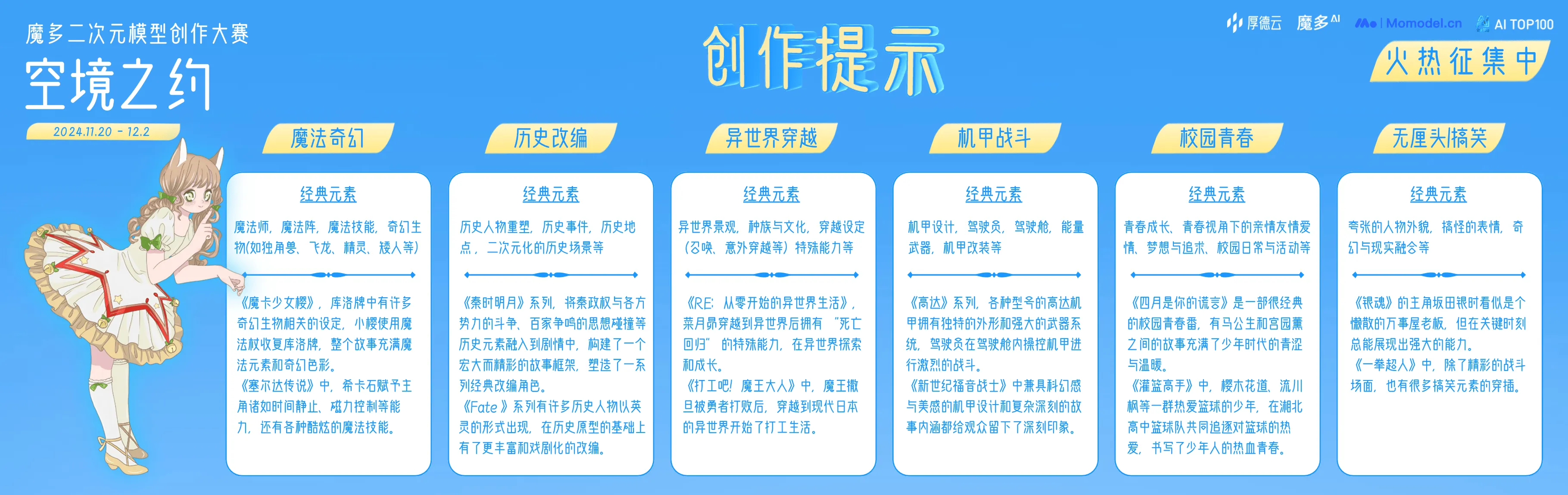 图片[4]-魔多二次元模型创作大赛「空境之约」火爆开启-设擂台-设计比赛信息平台|赛事征集·赛程查询·比赛资讯