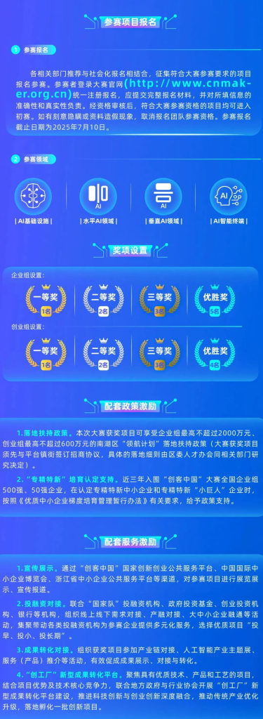 图片[3]-AI大赛：第十届“创客中国”人工智能中小企业创新创业大赛火热来袭！-设擂台-设计比赛信息平台|赛事征集·赛程查询·比赛资讯